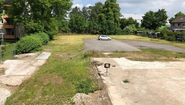Baugrundstück in Hamm, Blick über die Fläche